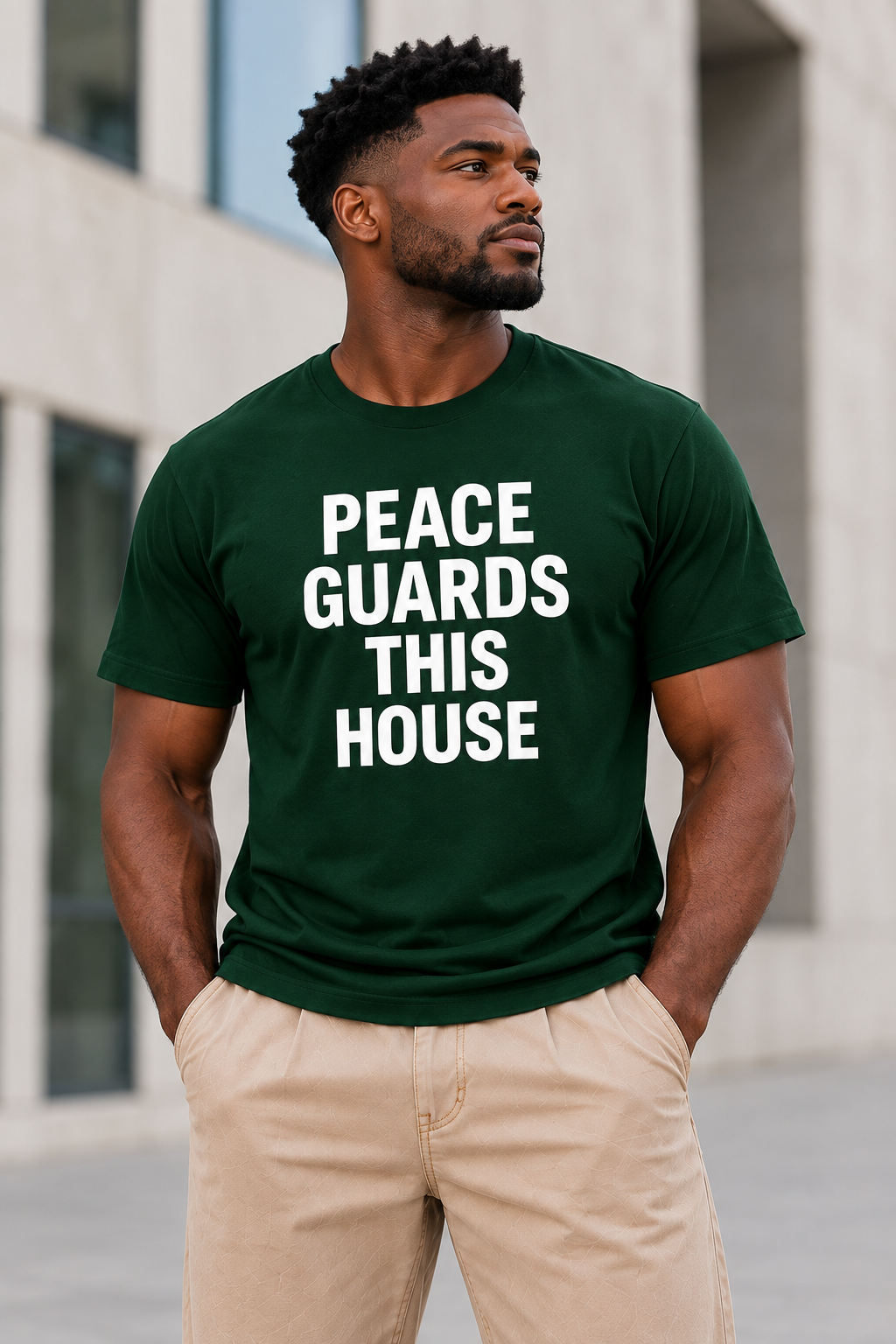 PGTH SIGNATURE TEE - FOREST GREEN