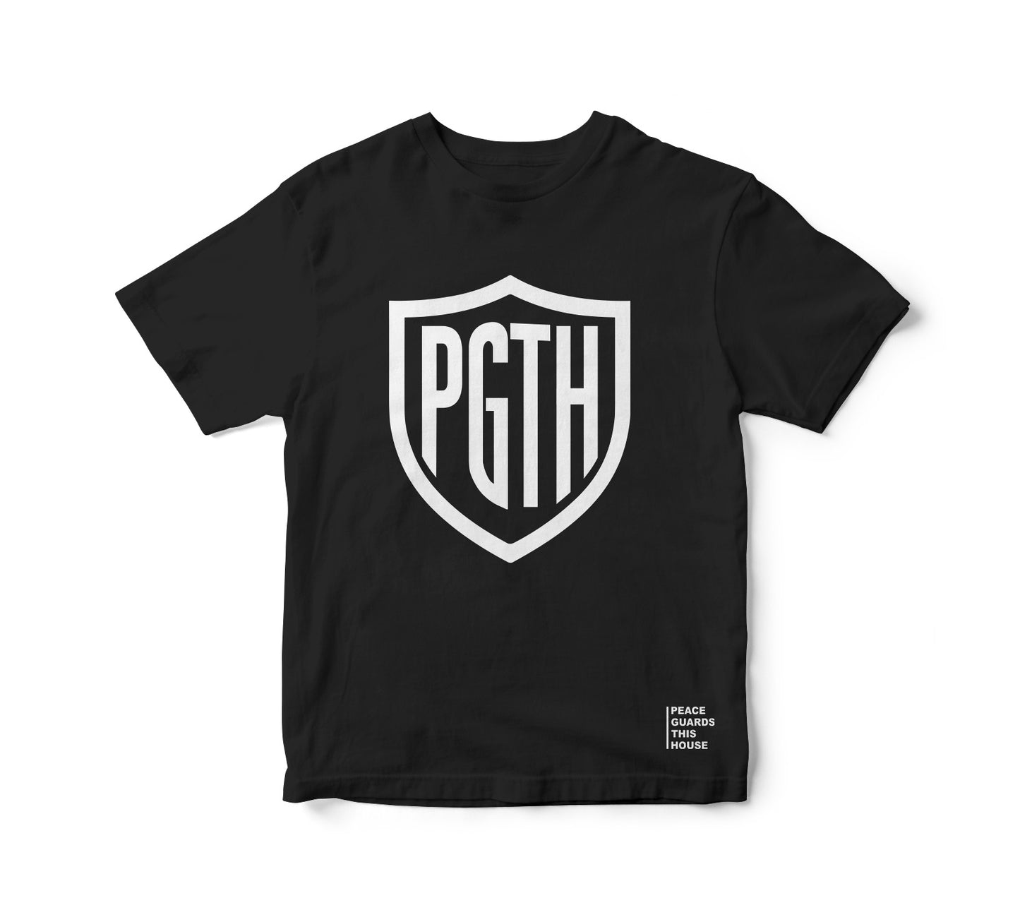 PGTH SHIELD TSHIRT - BLACK/WHITE