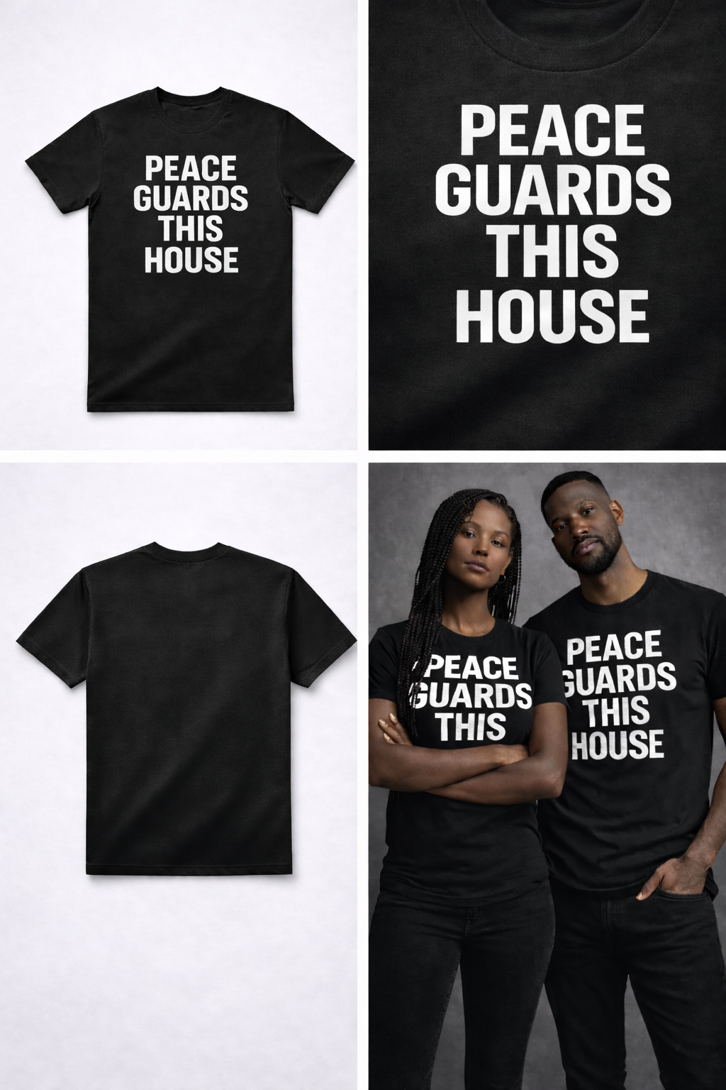 PGTH SIGNATURE TEE - BLACK/WHITE