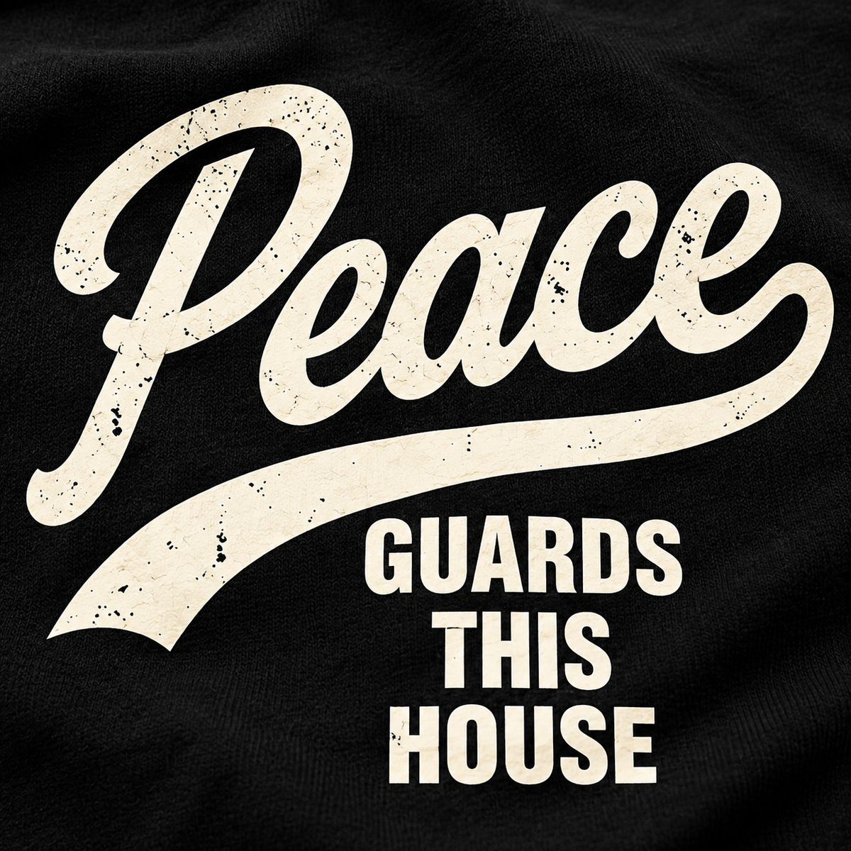 VINTAGE PEACE TEE - BLACK