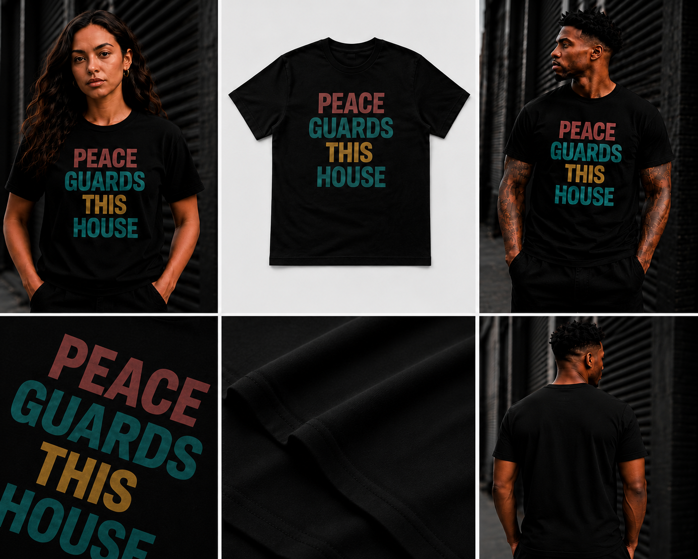 PGTH SIGNATURE TEE - MULTICOLOR - BLACK