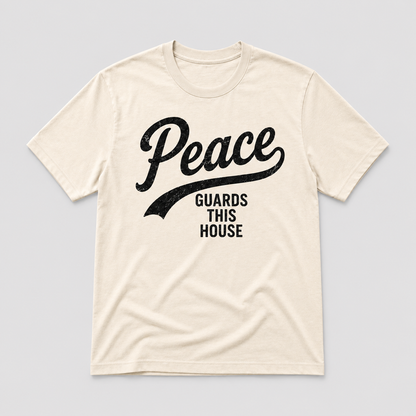 VINTAGE PEACE TEE- BONE/BLACK