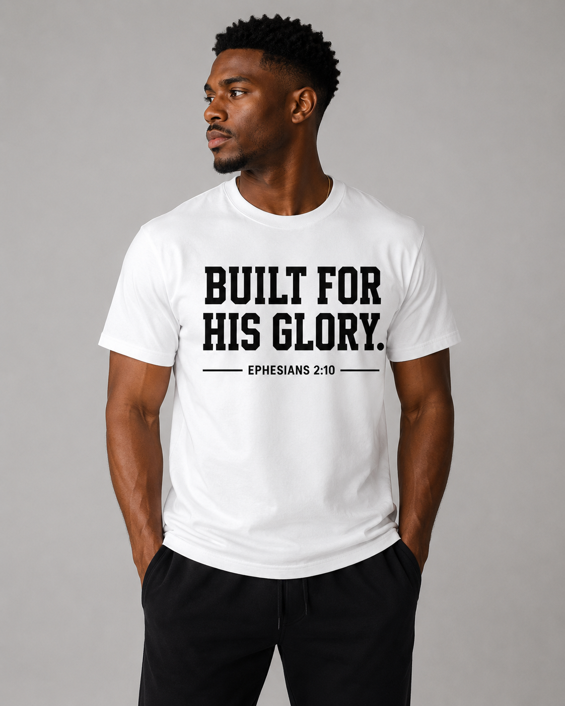 BUILT FOR GLORY TEE - WHITE