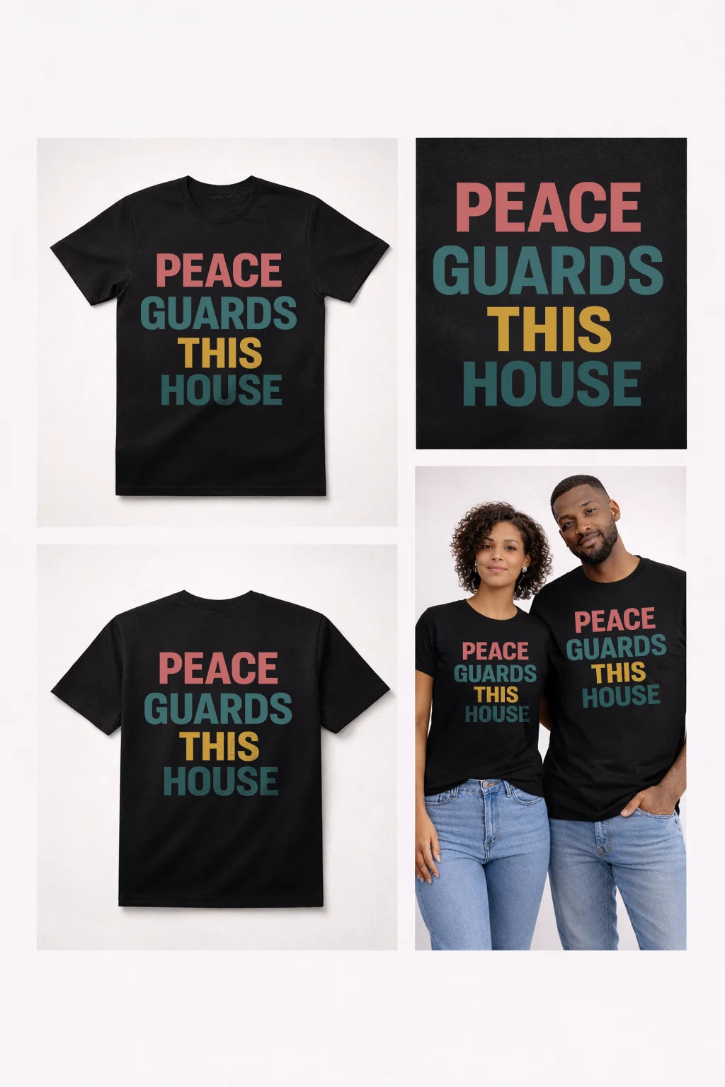 PGTH SIGNATURE TEE - BLACK/MULTICOLOR