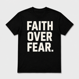 FAITH OVER FEAR TEE - BLACK/BONE