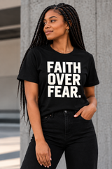 FAITH OVER FEAR TEE - BLACK/BONE
