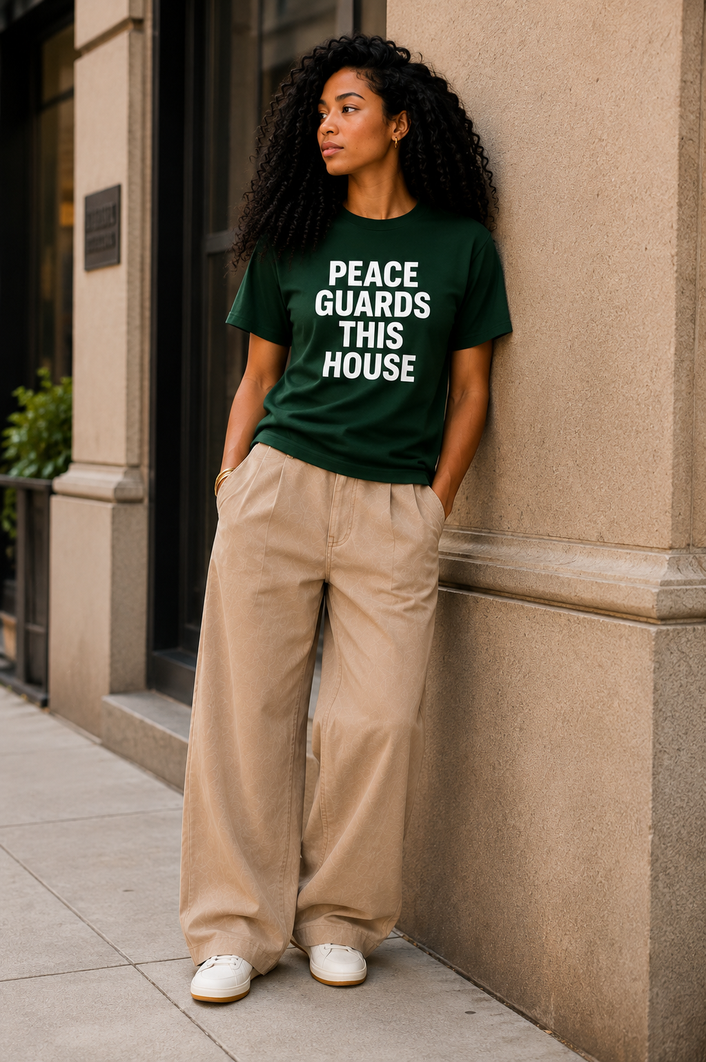PGTH SIGNATURE TEE - FOREST GREEN
