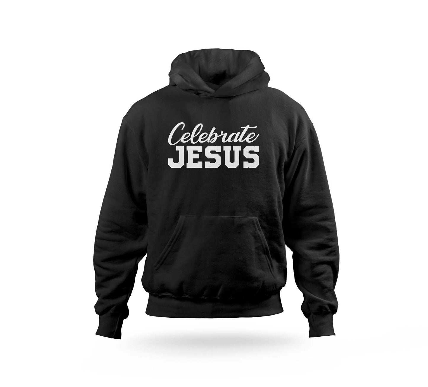 CELEBRATE JESUS HOODIE - BLACK/WHITE