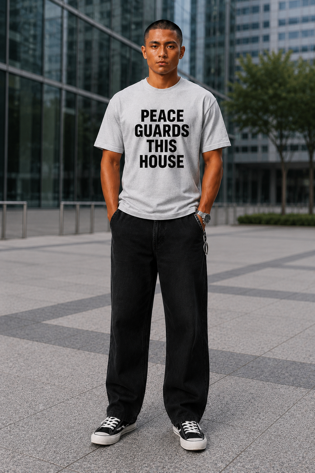 PGTH SIGNATURE TEE - LIGHT GREY