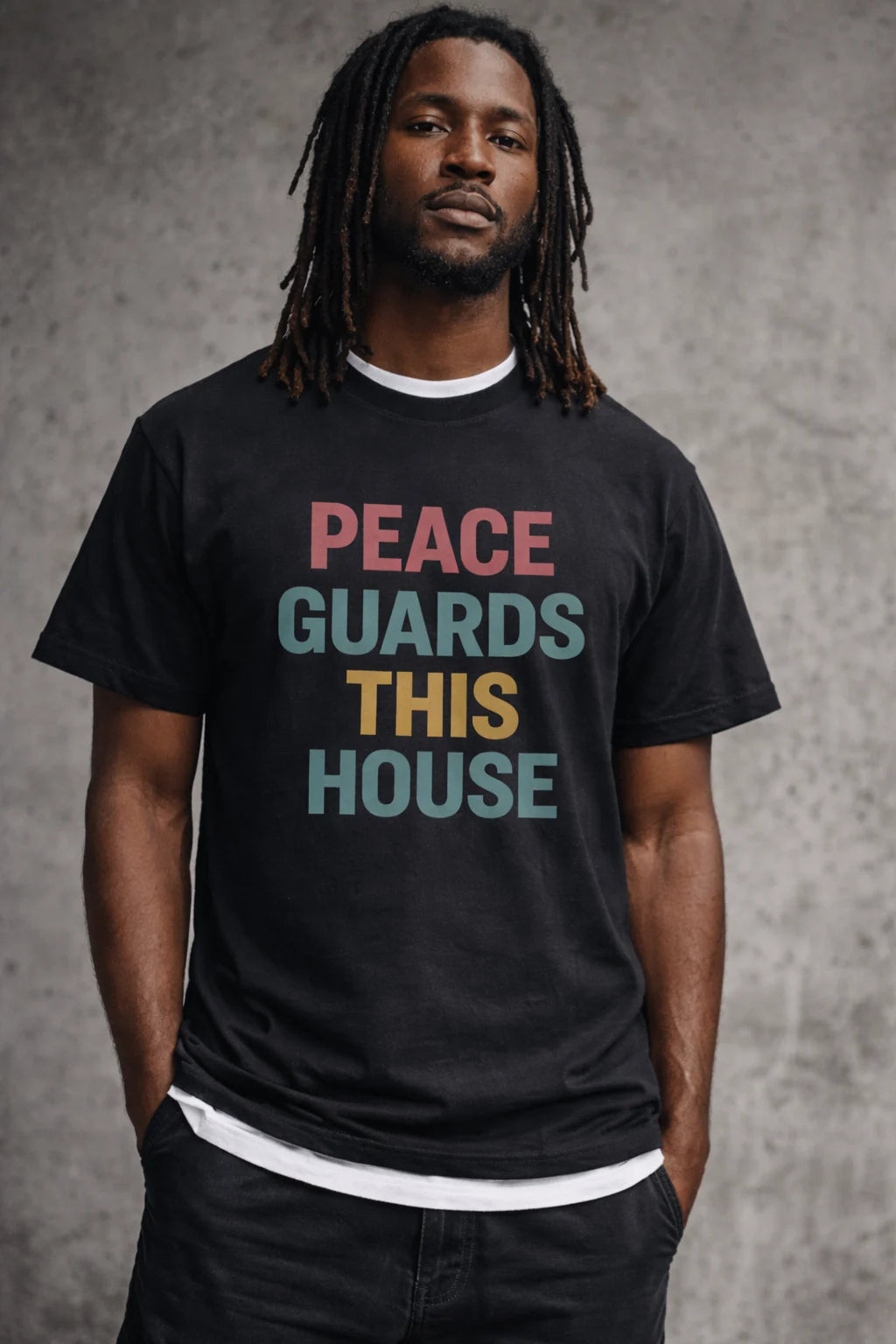 PGTH SIGNATURE TEE - BLACK/MULTICOLOR