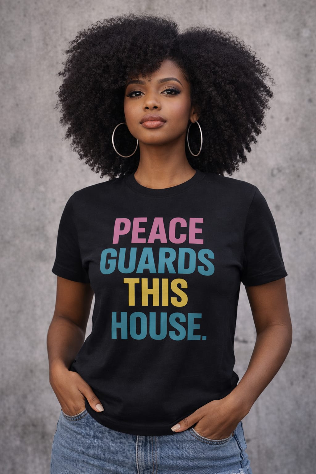 PGTH SIGNATURE TEE - BLACK/MULTICOLOR