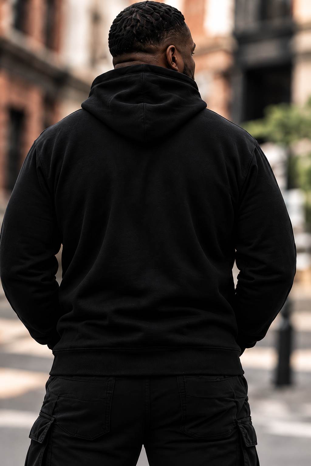 VINTAGE PEACE HOODIE - BLACK/BONE