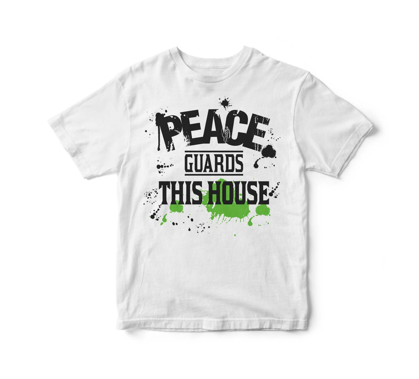 PGTH SPRAY PAINTED TEE - WHITE/GREEN