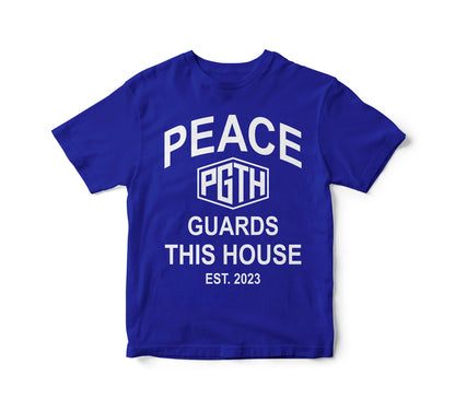 PGTH LOGO TEE - ROYAL BLUE/WHITE