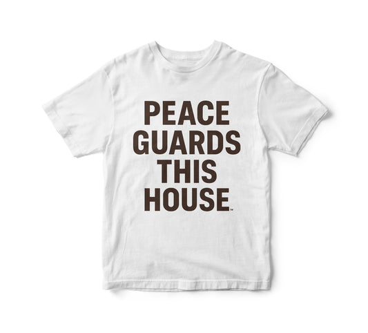 PGTH SIGNATURE TEE - WHITE/BROWN