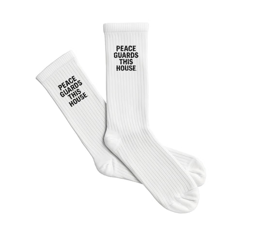 PGTH WHITE/BLACK SOCKS