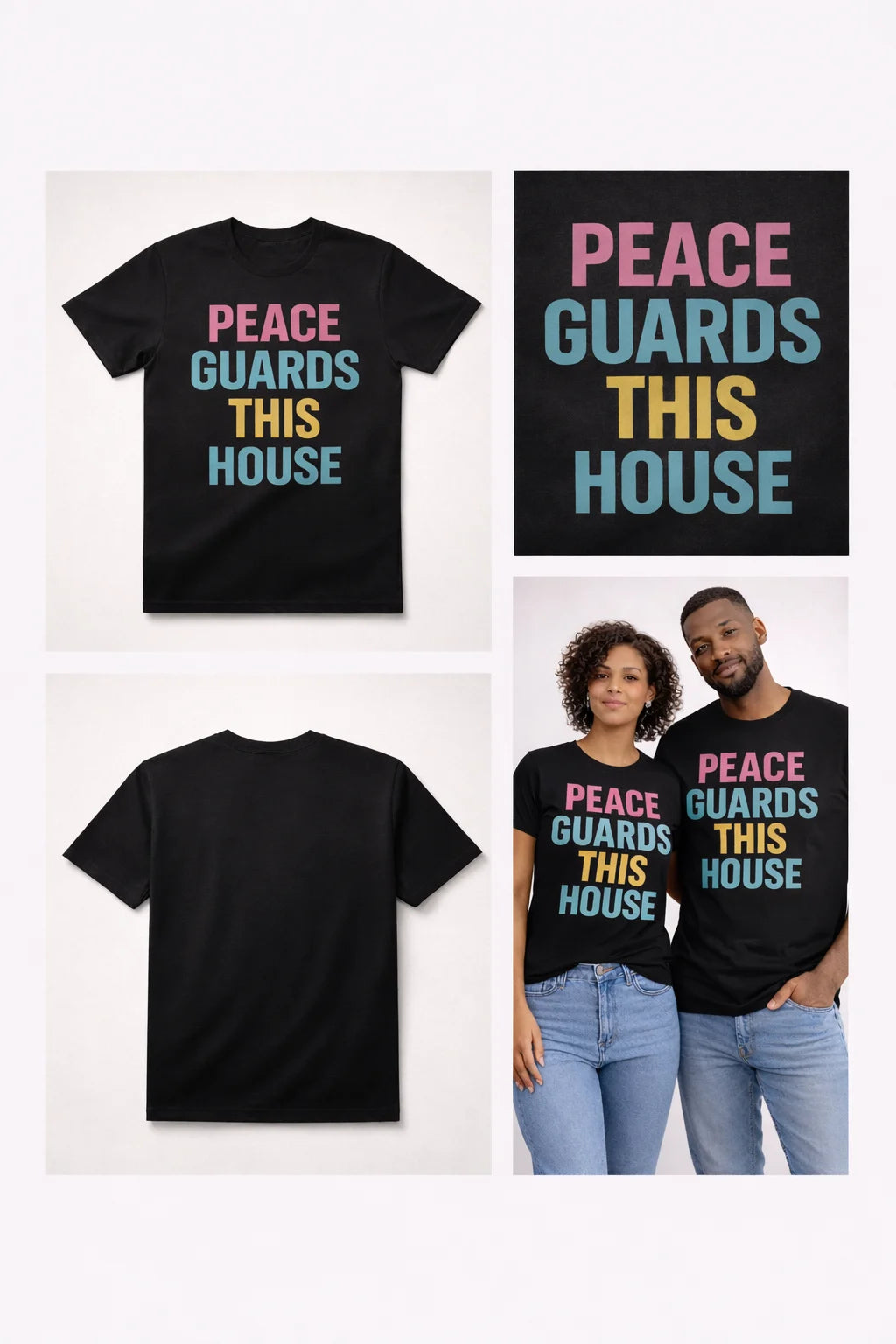 PGTH SIGNATURE TEE - BLACK/MULTICOLOR