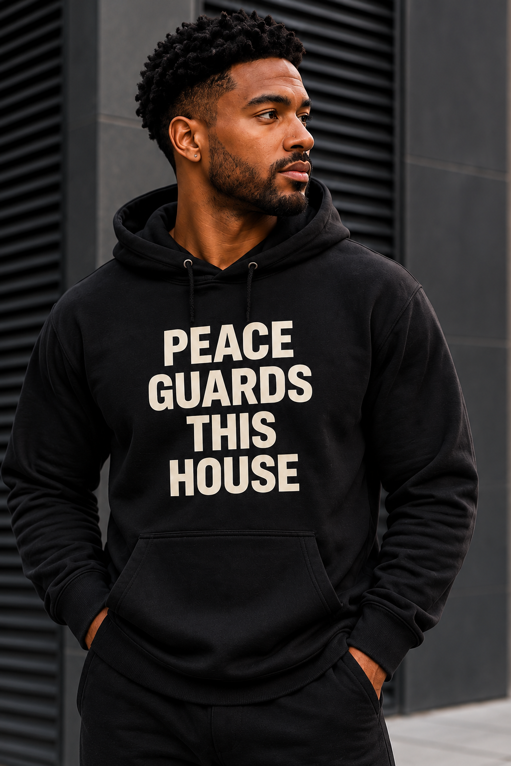 PGTH SIGNATURE HOODIE - BLACK/BONE