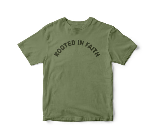 ROOTED IN FAITH TEE - MINT