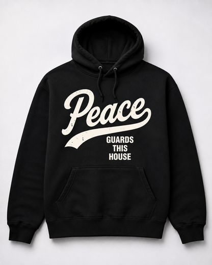 VINTAGE PEACE HOODIE - BLACK/BONE