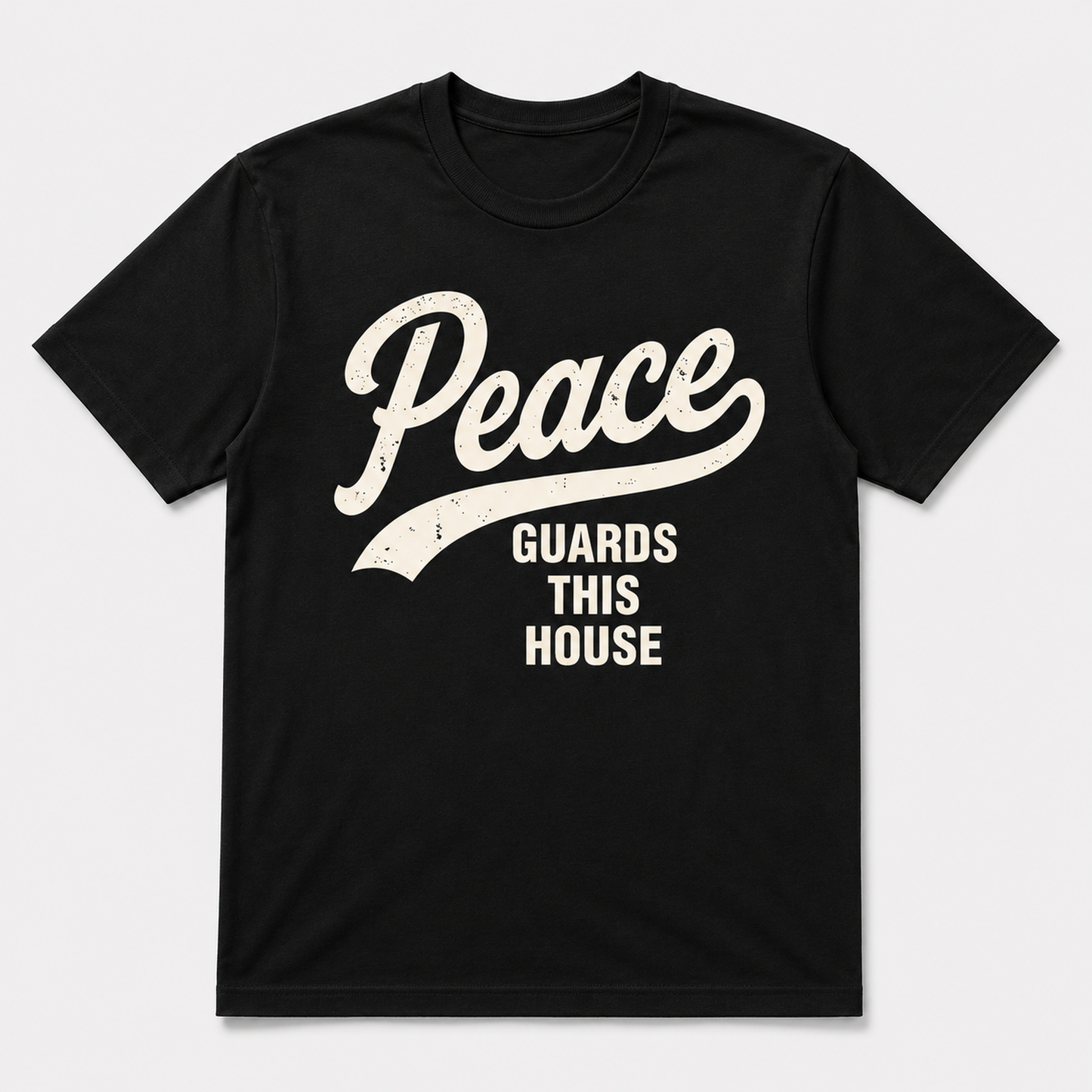 VINTAGE PEACE TEE - FLATY LAY BLACK