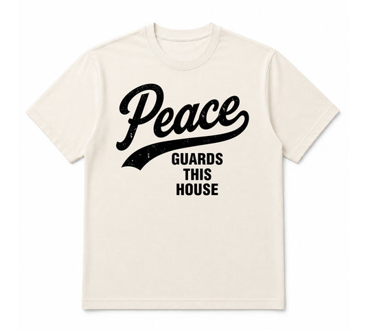 VINTAGE PEACE TEE- BONE/BLACK