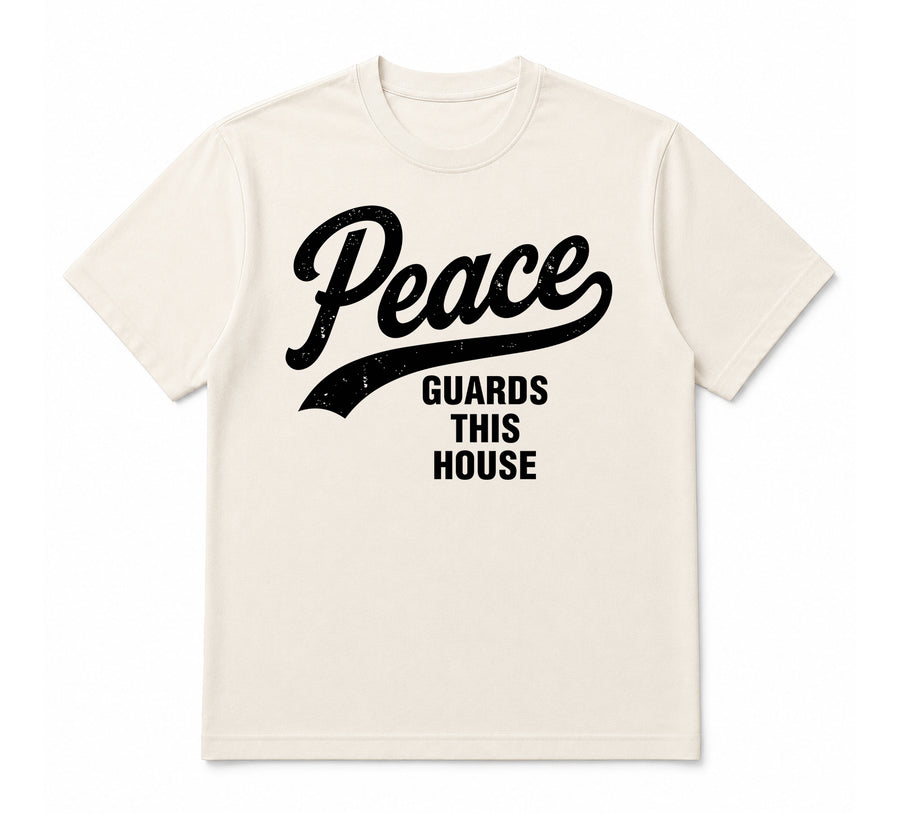 VINTAGE PEACE TEE- BONE/BLACK