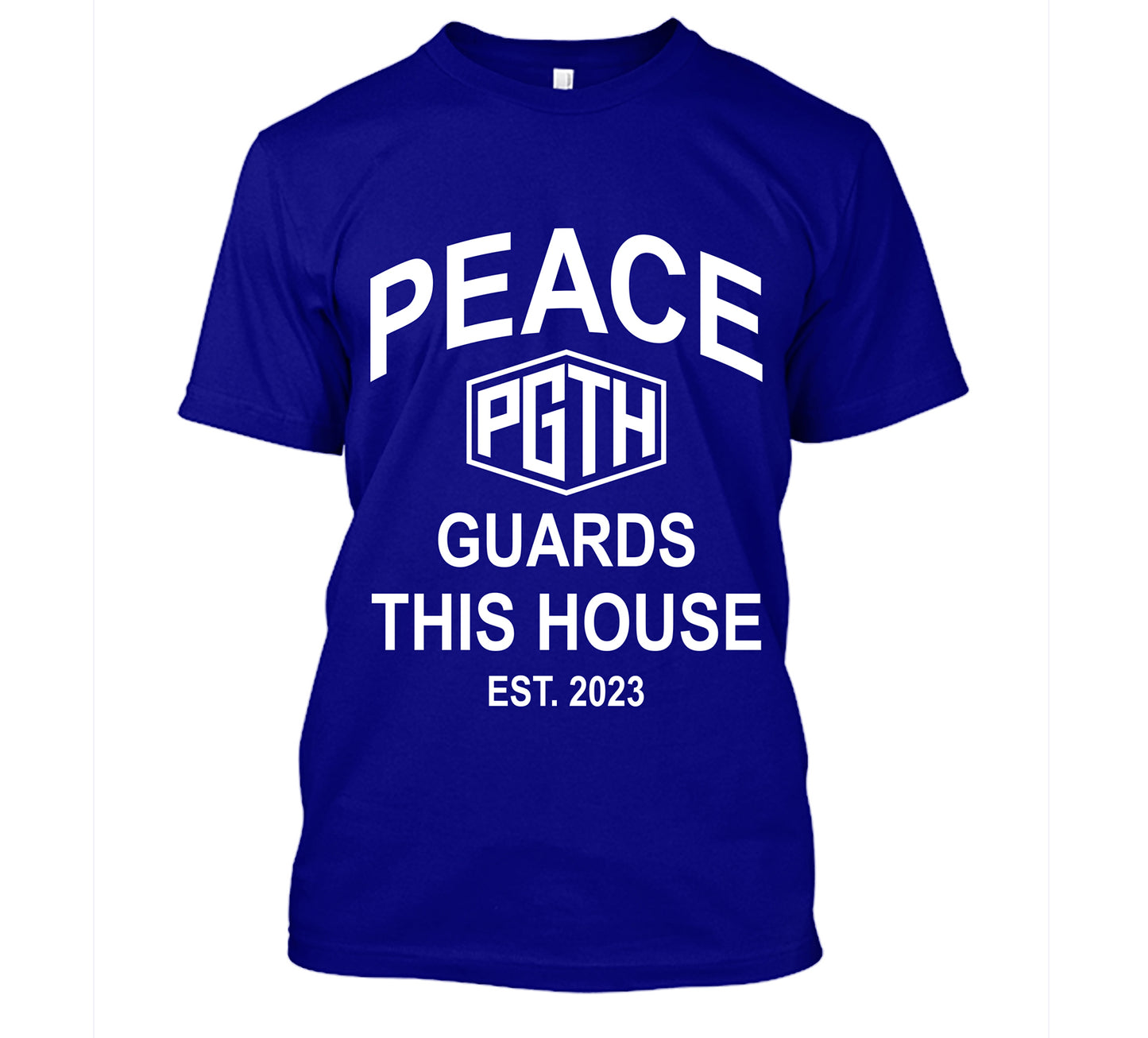 PGTH LOGO TEE - ROYAL BLUE/WHITE