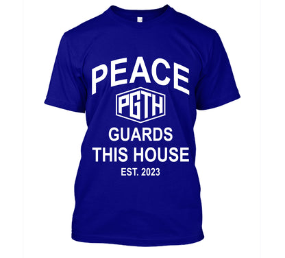 PGTH LOGO TEE - ROYAL BLUE/WHITE